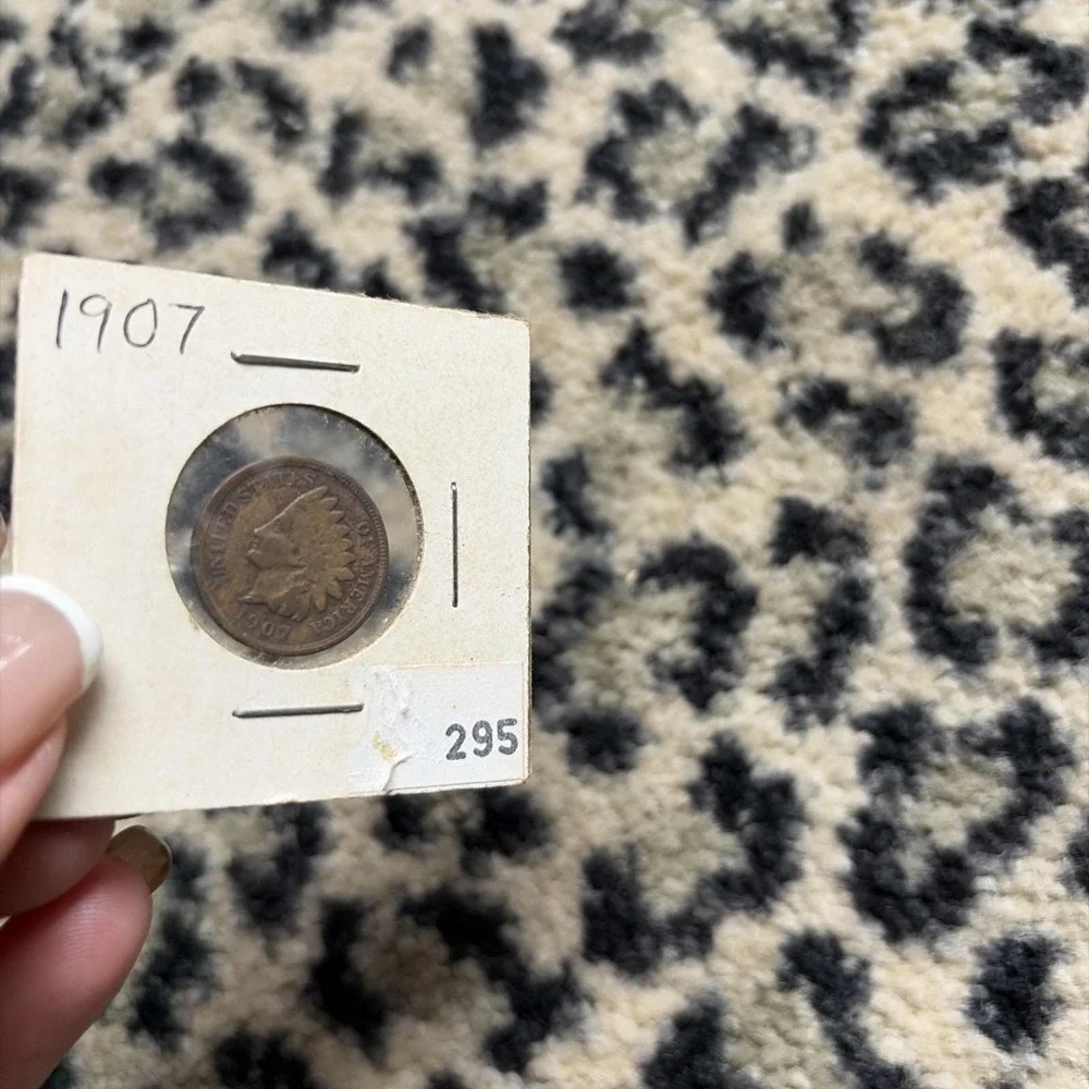 1907 indian head penny One Cent Chief Headdress